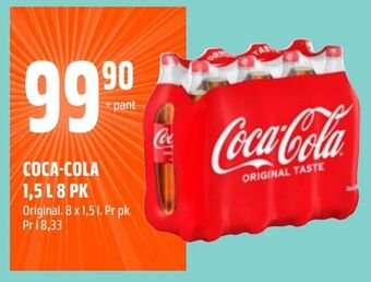 Coop Obs Coca-cola 1,5 l 8 pk tilbud