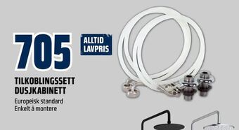 Obs Bygg Tilkoblingssett dusjkabinett tilbud