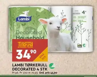 Coop Mega Lambi tørkerull decorated 4 stk tilbud