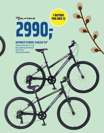 Coop Obs ALPRACE SYKKEL 240/241 24" tilbud