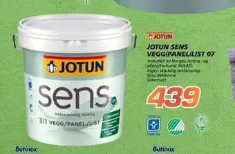 Coop Byggmix Jotun sens vegg/panel/list 07 tilbud