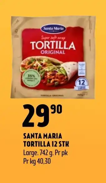 Coop Prix Santa maria tortilla 12 stk tilbud