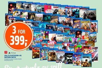Coop Obs Spill til playstation 4 og nintendo switch tilbud