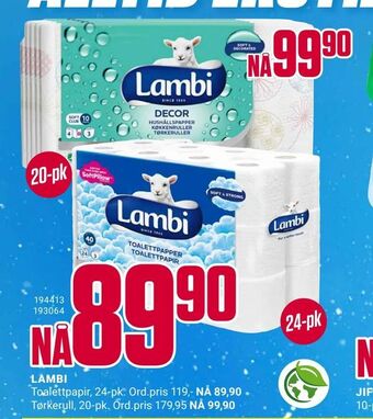 Europris Lambi tilbud