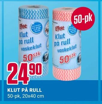 Europris Klut på rull tilbud