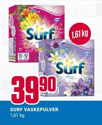 Europris Surf vaskepulver tilbud