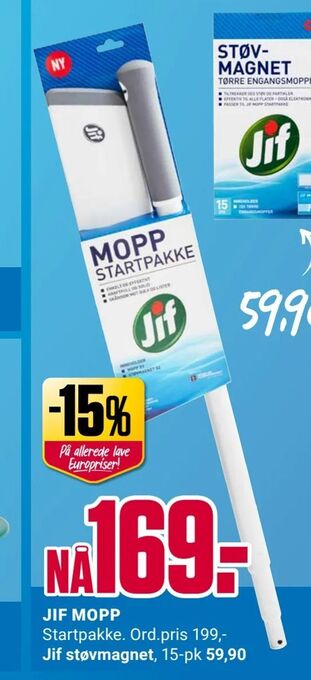 Europris Jif mopp tilbud