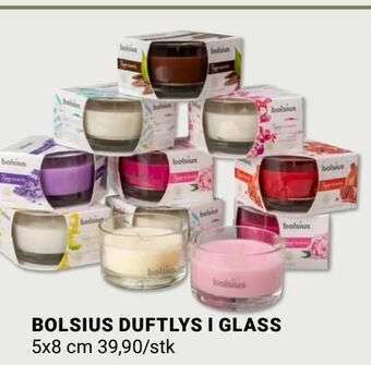 Europris Bolsius duftlys i glass tilbud