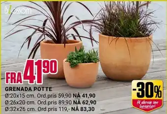 Europris Grenada potte tilbud