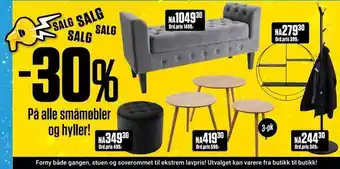 Europris Småmøbler og hyller tilbud