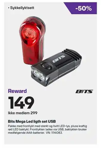 XXL Sport Bits Mega Led ligth set USB tilbud