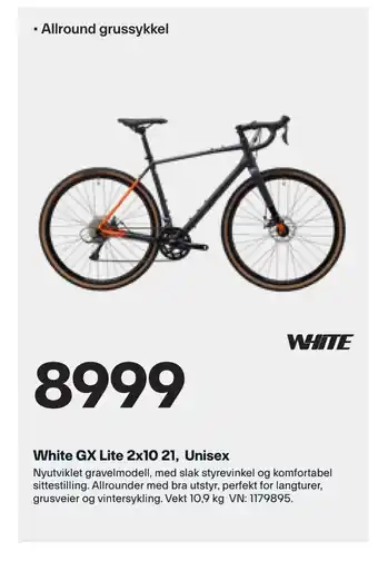 XXL Sport White GX Lite 2x10 21, Unisex tilbud