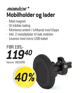 Thansen Mobilholder og lader tilbud