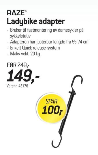 Thansen Sykkelstativ tilbud
