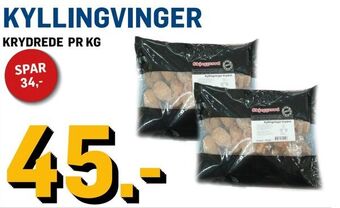 Price Lagerbutikk Kyllingvinger tilbud