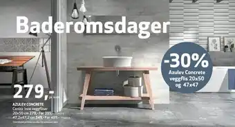 Flisekompaniet Azulev concrete tilbud
