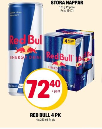 Coop Extra Red bull energidrikk tilbud