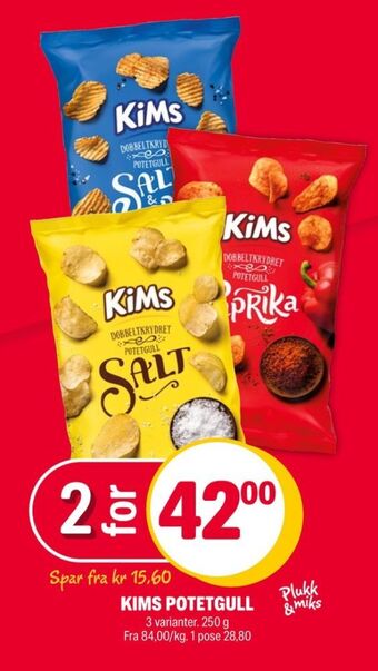 Coop Extra Kims chips tilbud