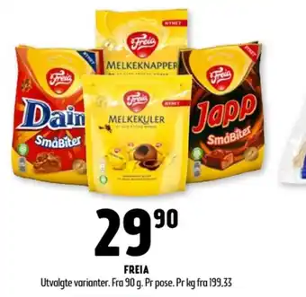 Coop Prix Freia sjokoladekuler tilbud
