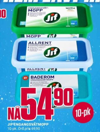 Europris Jif engangsmopp tilbud