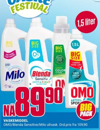 Europris Omo vaskemiddel-flytende tilbud