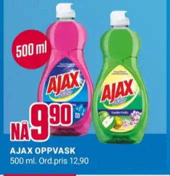 Europris Ajax oppvaskmiddel tilbud