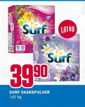 Europris Surf vaskepulver tilbud