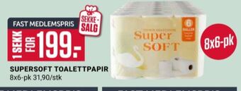 Europris Super soft toalettpapir tilbud