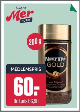 Europris Gull instant kaffe tilbud