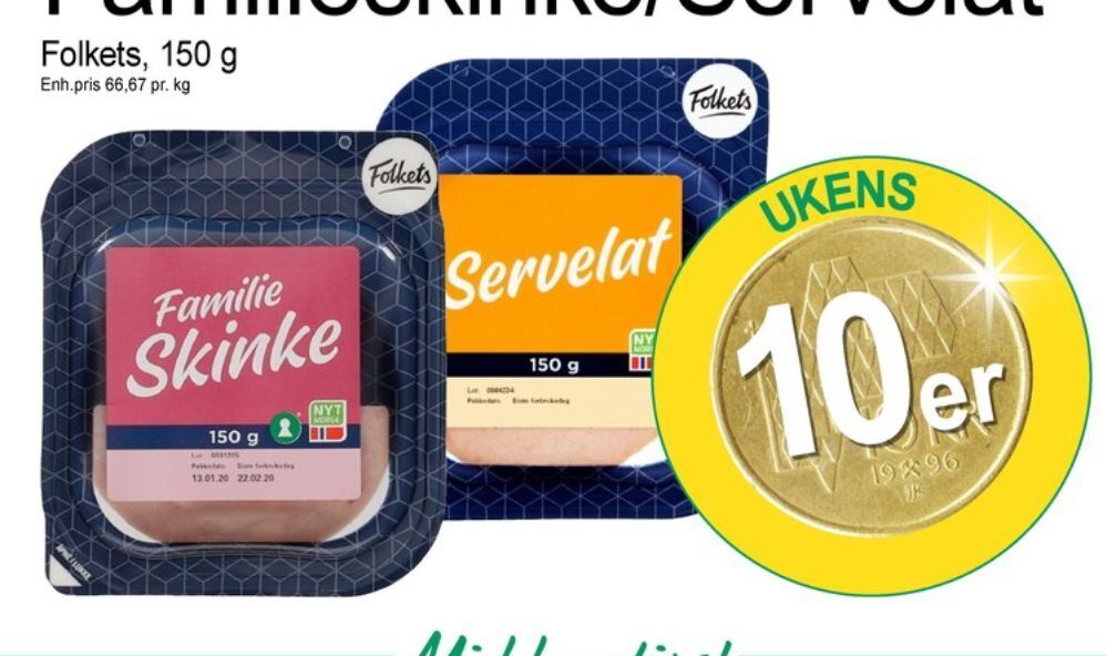 Joker Folkets pålegg tilbud