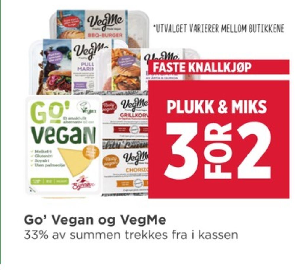 Meny Go vegan imageannons tilbud