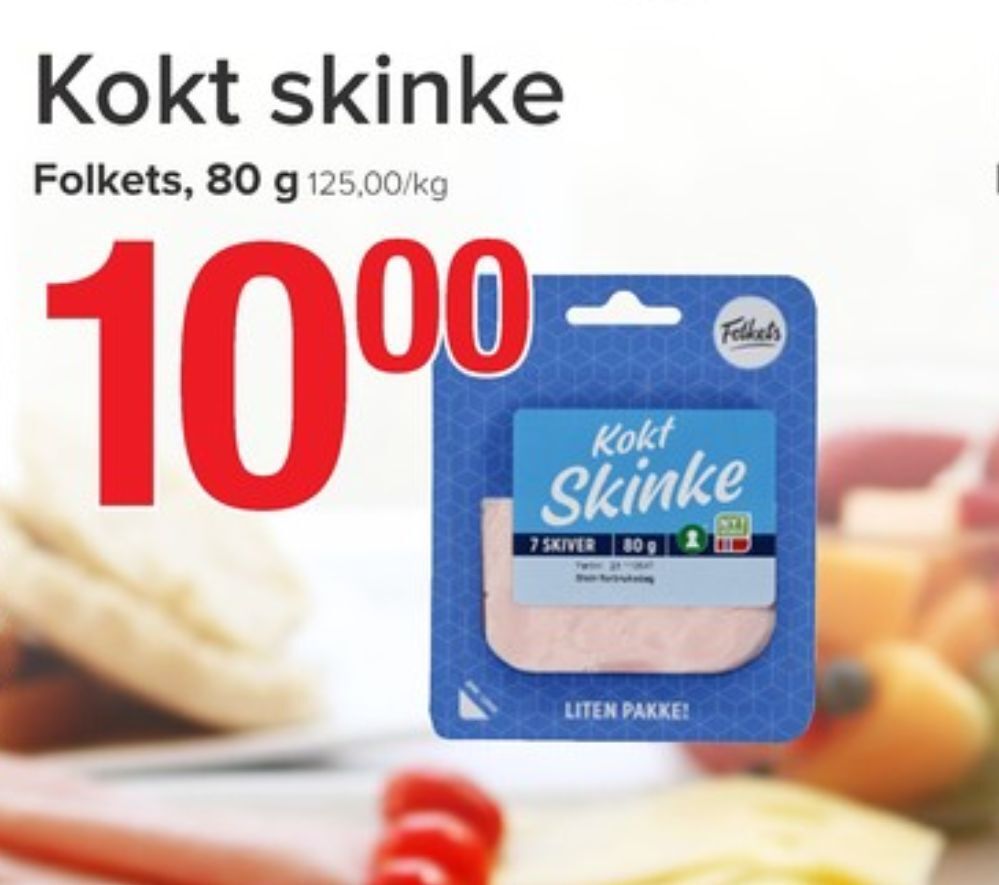 Spar Folkets pålegg tilbud