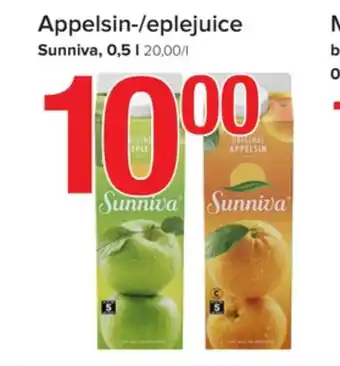 Spar Sunniva juice tilbud