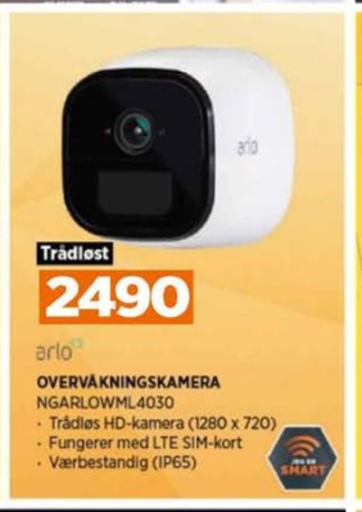 POWER Arlo overvåkningskamera tilbud