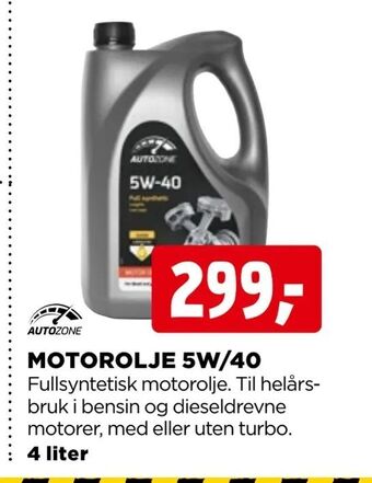 jem & fix Motorolje 5w/40 tilbud