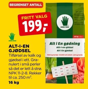 jem & fix Alt-i-en gjødsel tilbud