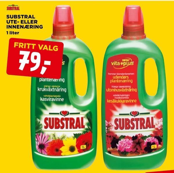 jem & fix Substral ute- eller innenæring tilbud