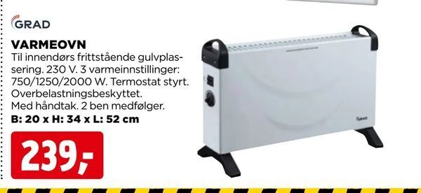 jem & fix Varmeovn tilbud