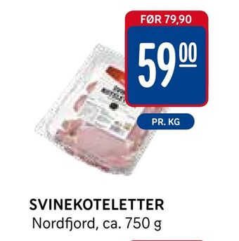 Rema 1000 Svinekoteletter tilbud