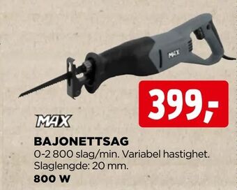 jem & fix Bajonettsag tilbud