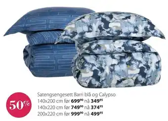 Princess Satengsengesett Barri blå og Calypso tilbud