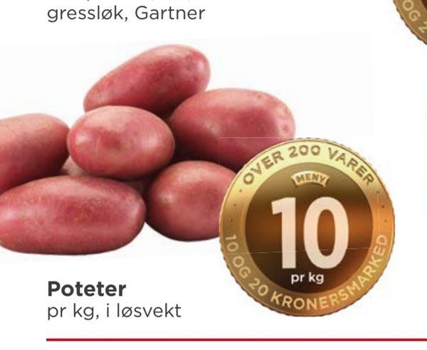 Meny Poteter tilbud