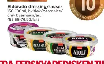Meny Eldorado dressing/sauser tilbud