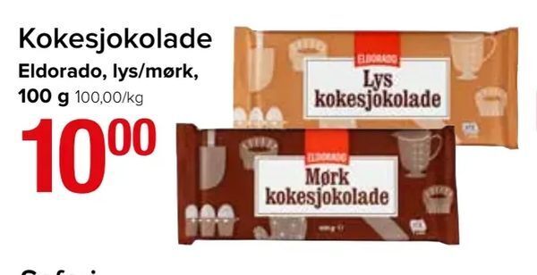 Spar Kokesjokolade tilbud