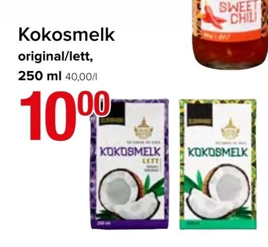 Spar Kokosmelk tilbud