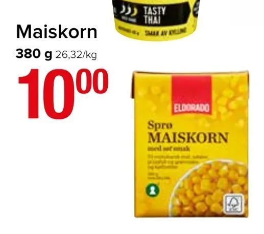 Spar Maiskorn tilbud