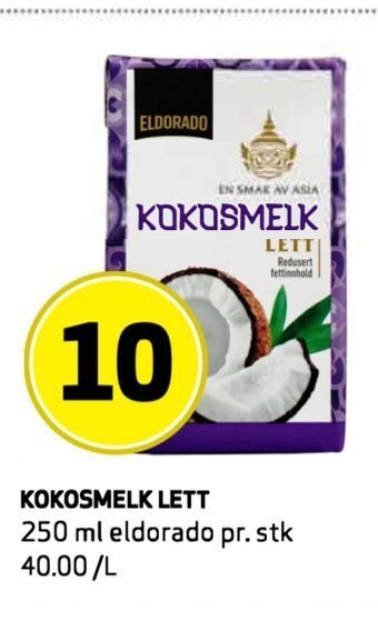 Bunnpris KOKOSMELK LETT tilbud