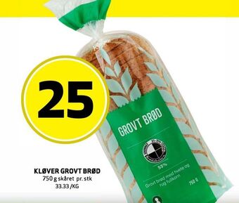 Bunnpris Kløver grovt brød tilbud