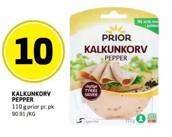 Bunnpris Kalkunkorv pepper tilbud