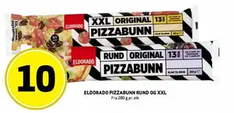 Bunnpris Eldorado pizzabunn rund og xxl tilbud
